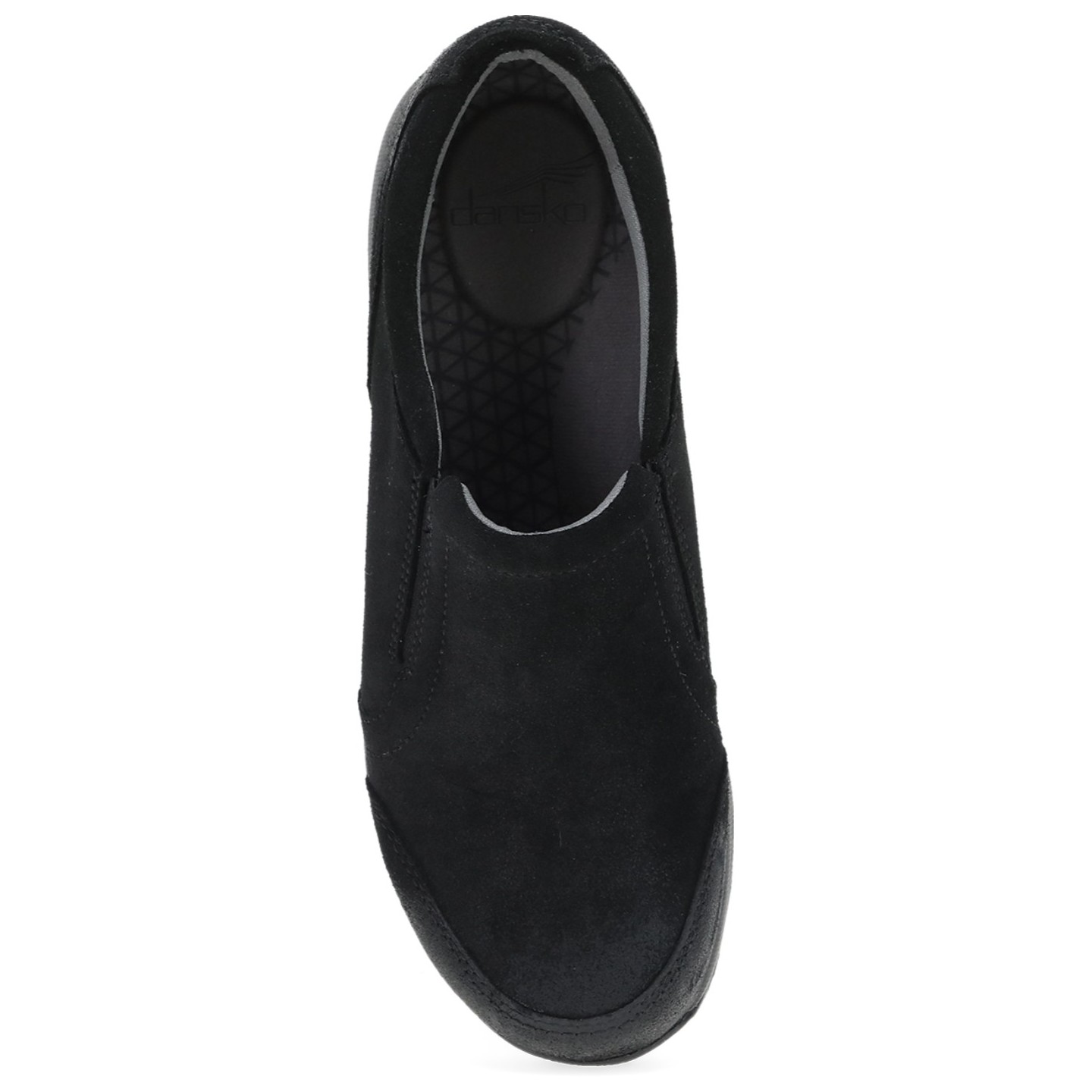Pippy Black Waterproof Burnished Suede Slip-On Women's Sneaker by Dansko