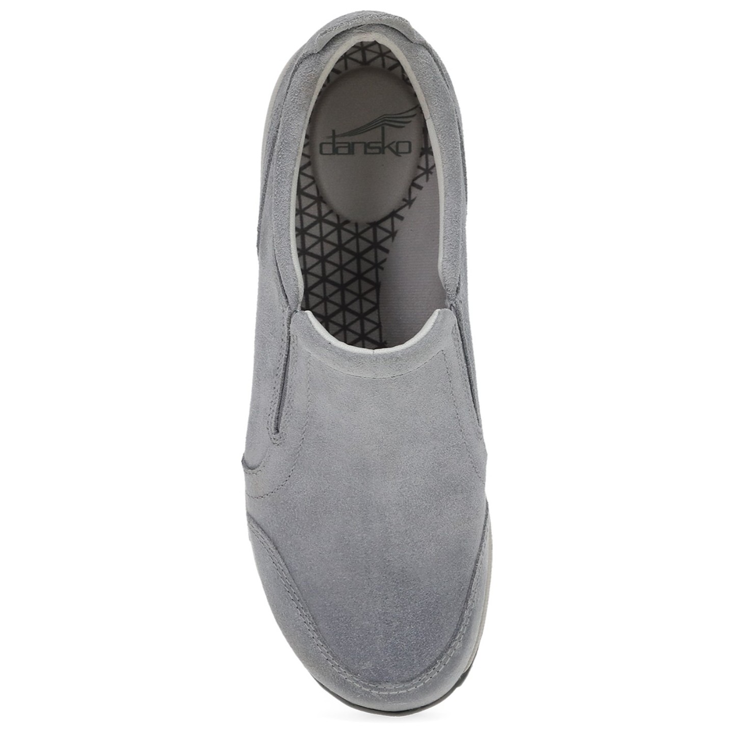Pippy Grey Waterproof Burnished Suede Slip-On Women's Sneaker by Dansko