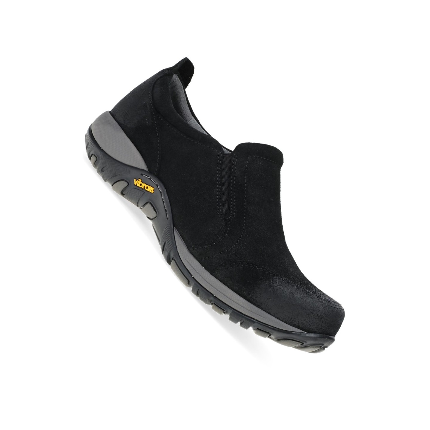 Pippy Black Waterproof Burnished Suede Slip-On Women's Sneaker by Dansko