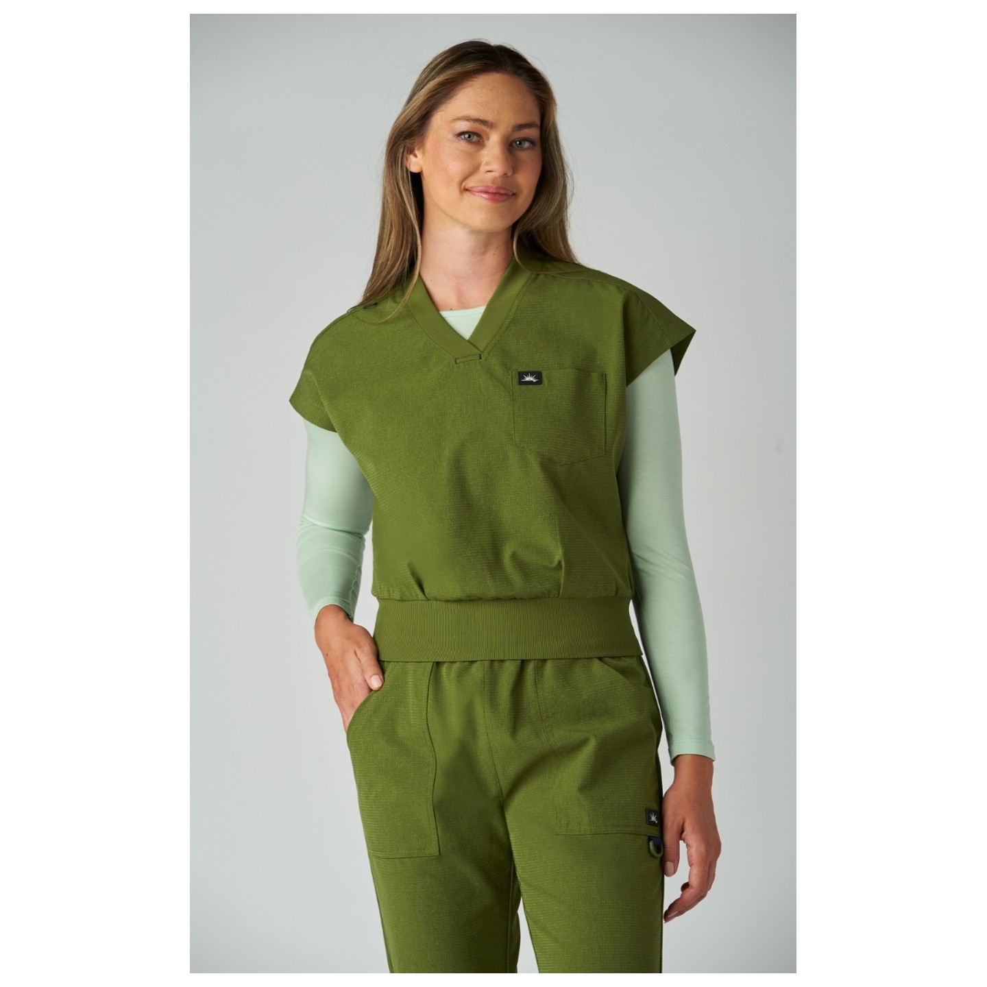 1143 Solis Trinity Dolman Sleeve Cropped Top by koi