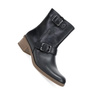 Delphine Black Waterproof Burnished Boot by Dansko