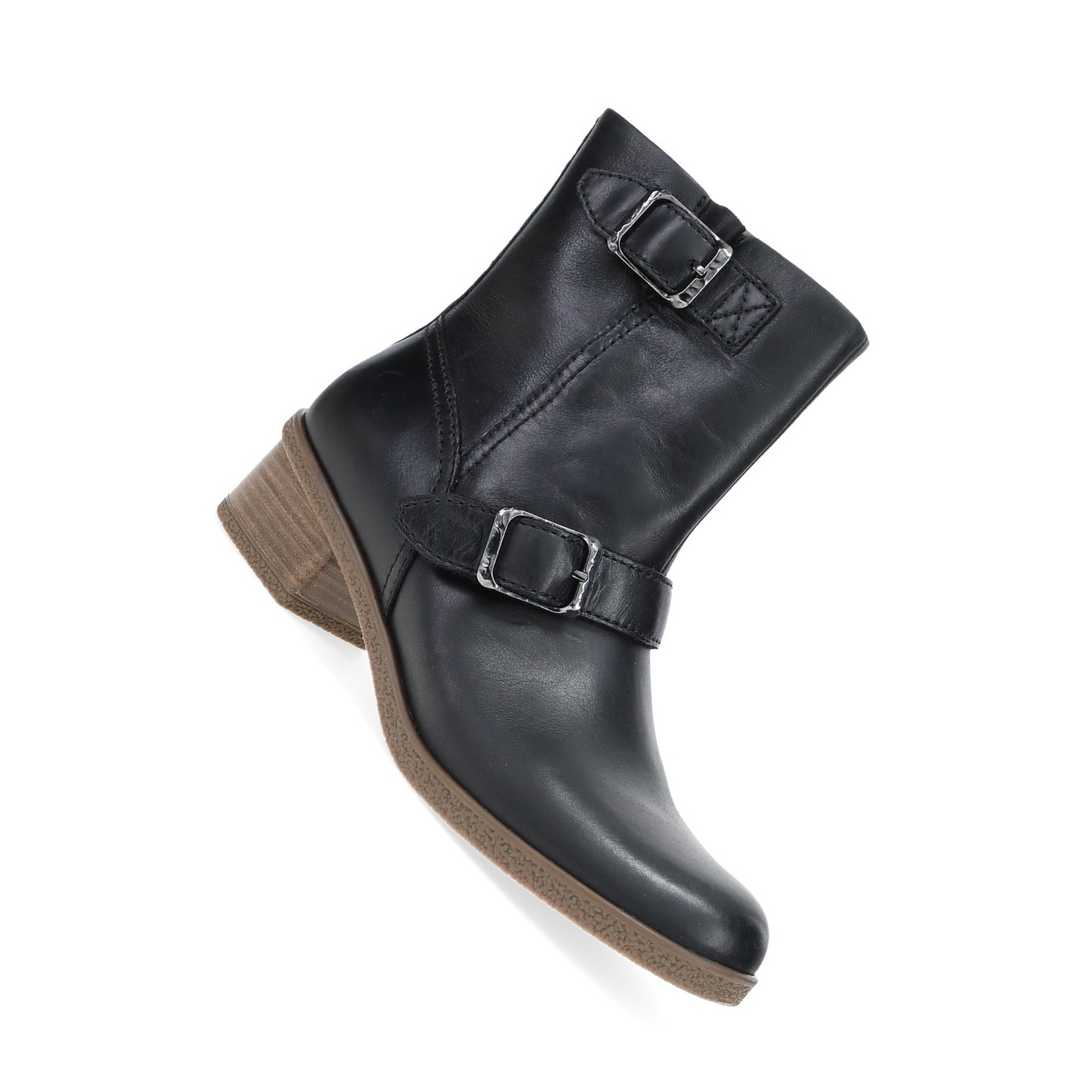 Delphine Black Waterproof Burnished Boot by Dansko