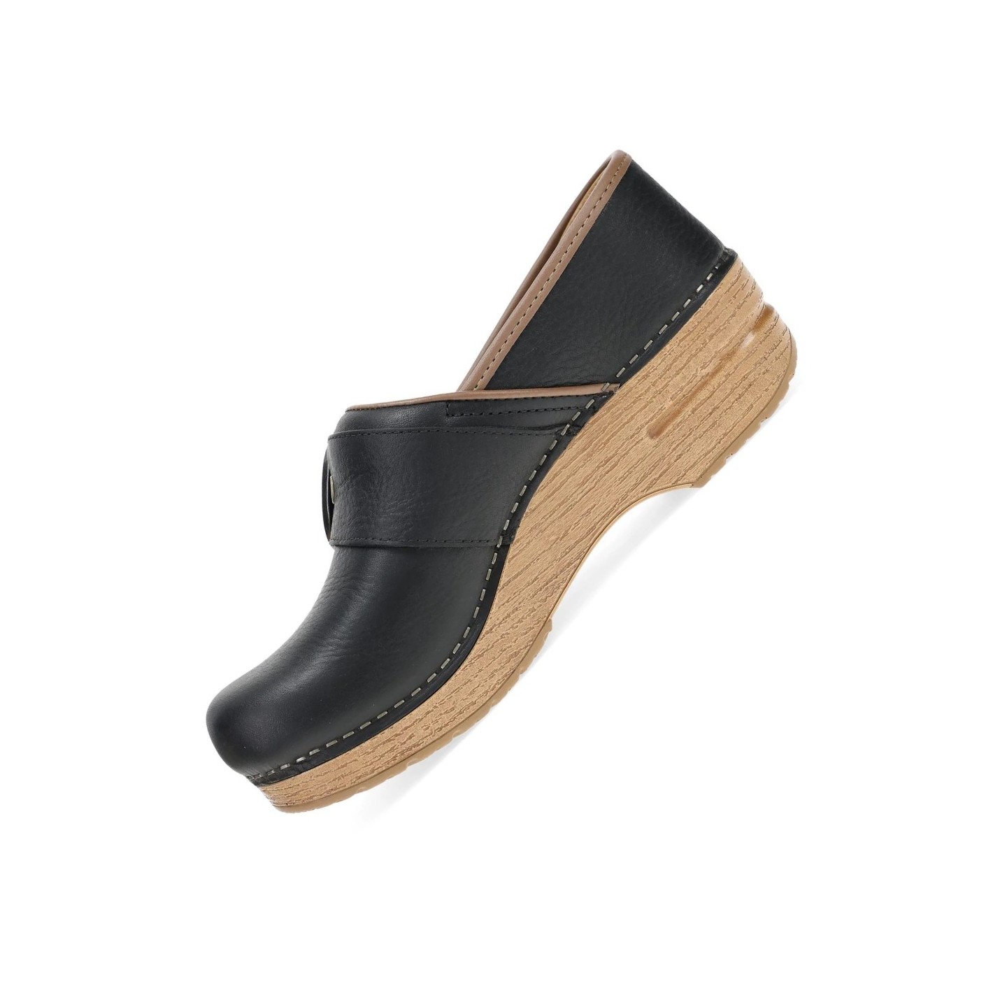 Pearson Black Tumbled Buckled Professional Clog by Dansko