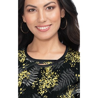 1027PR koi Lite Lola Haut Imprimé - Babys Breath Floral