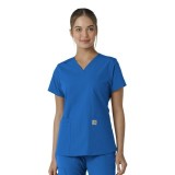 C12313 Carhartt Force Essentials V-Neck Top with Knit Side Panels