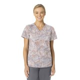 C13414 Carhartt Haut Imprimer à Col en V avec 4 Poches - Snowy Ridges