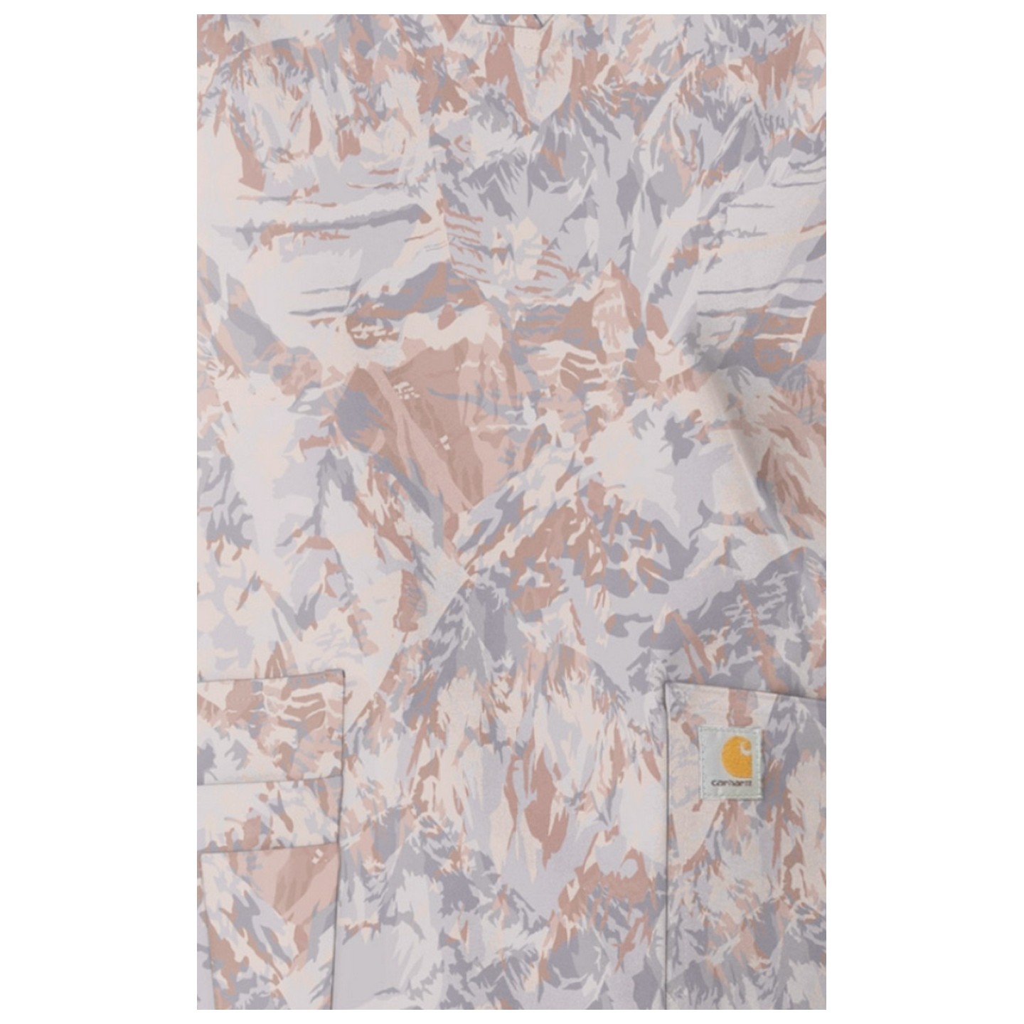 C13414 Carhartt Haut Imprimer à Col en V avec 4 Poches - Snowy Ridges