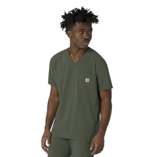 C16410 Carhartt Force Cross-Flex Haut à Col en V avec 3 Poches pour Hommes 