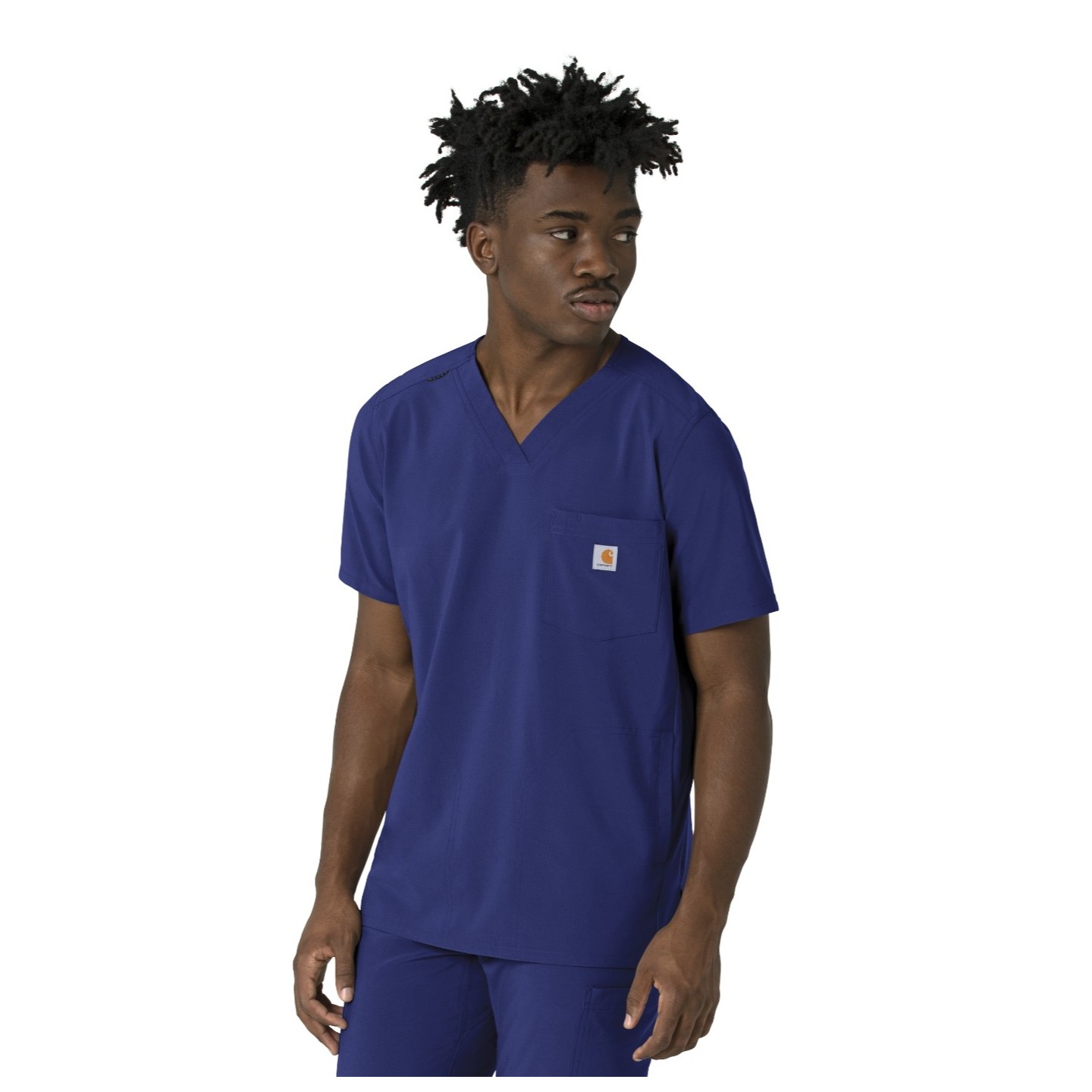 C16410 Carhartt Force Cross-Flex Men's 3 Pocket V-Neck Scrub Top