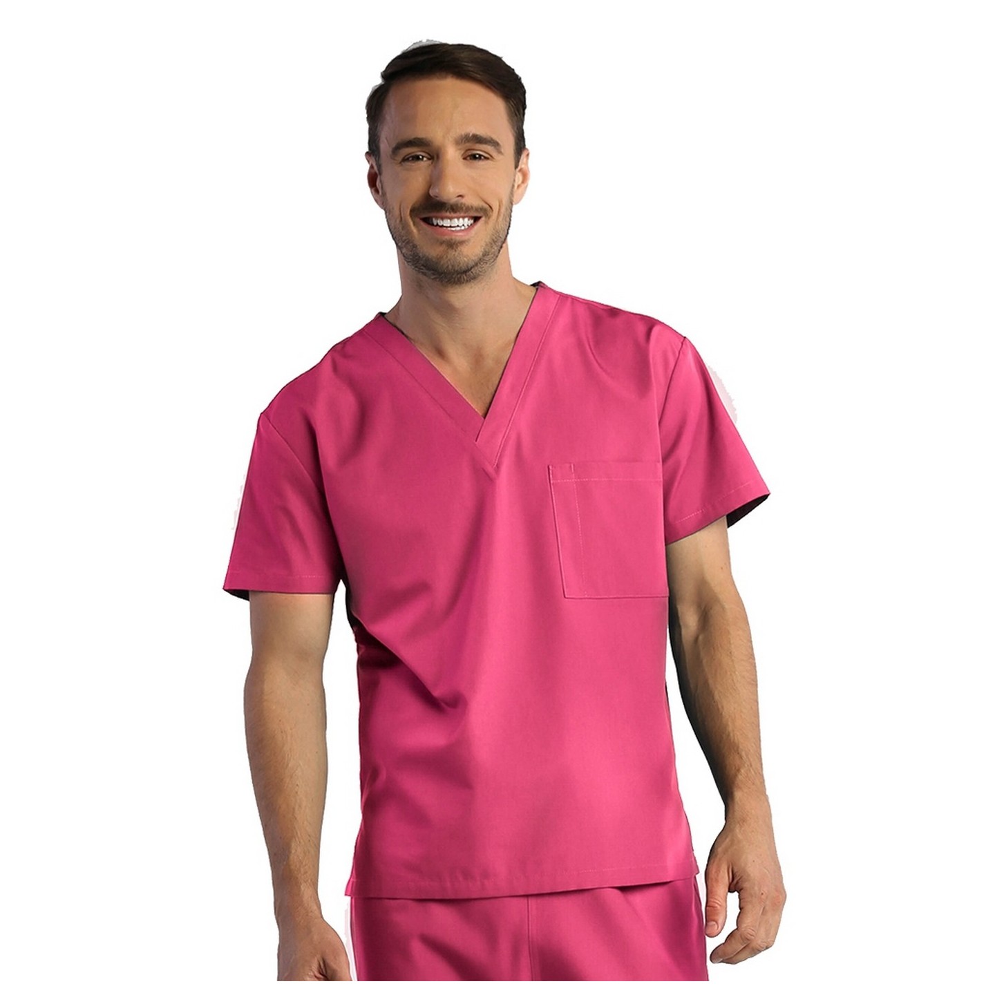 1706 RED PANDA Top unisexe col V (Homme)