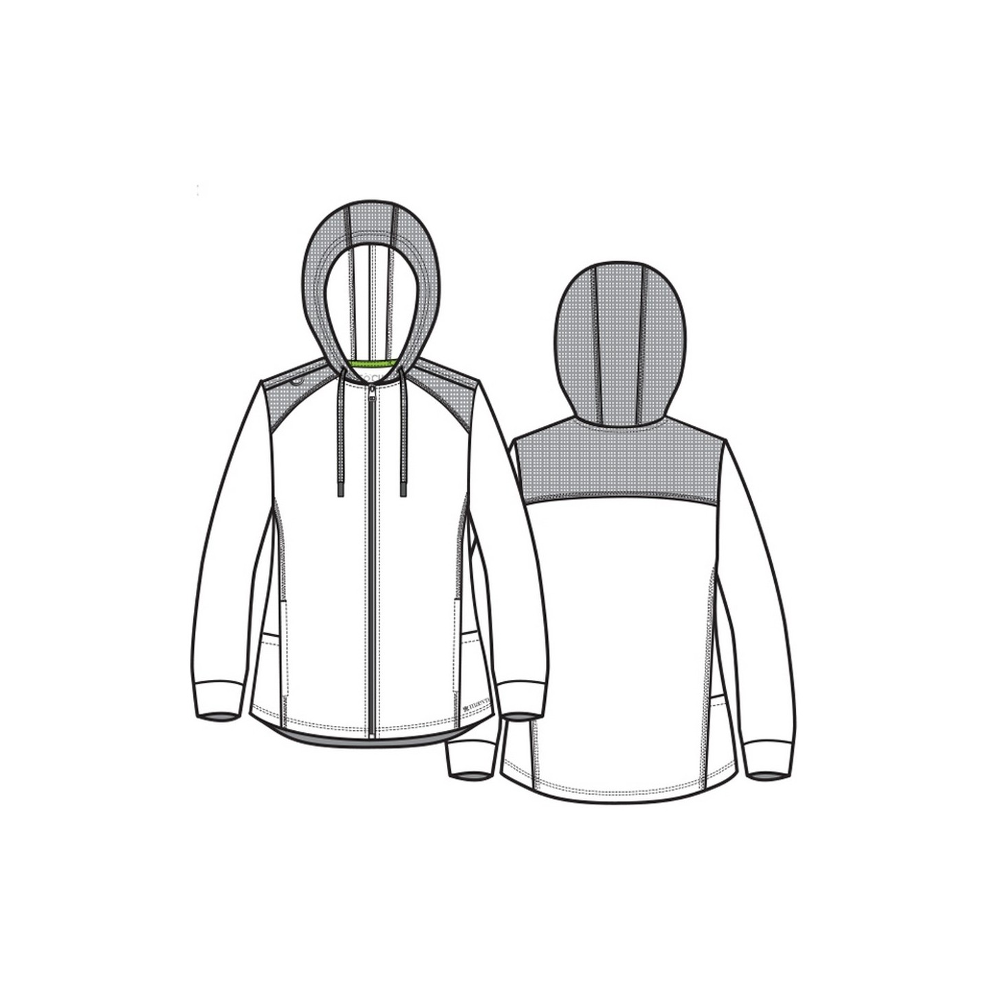 90301 Focus Veste d'Échauffement Zippé à Capuche par Maevn