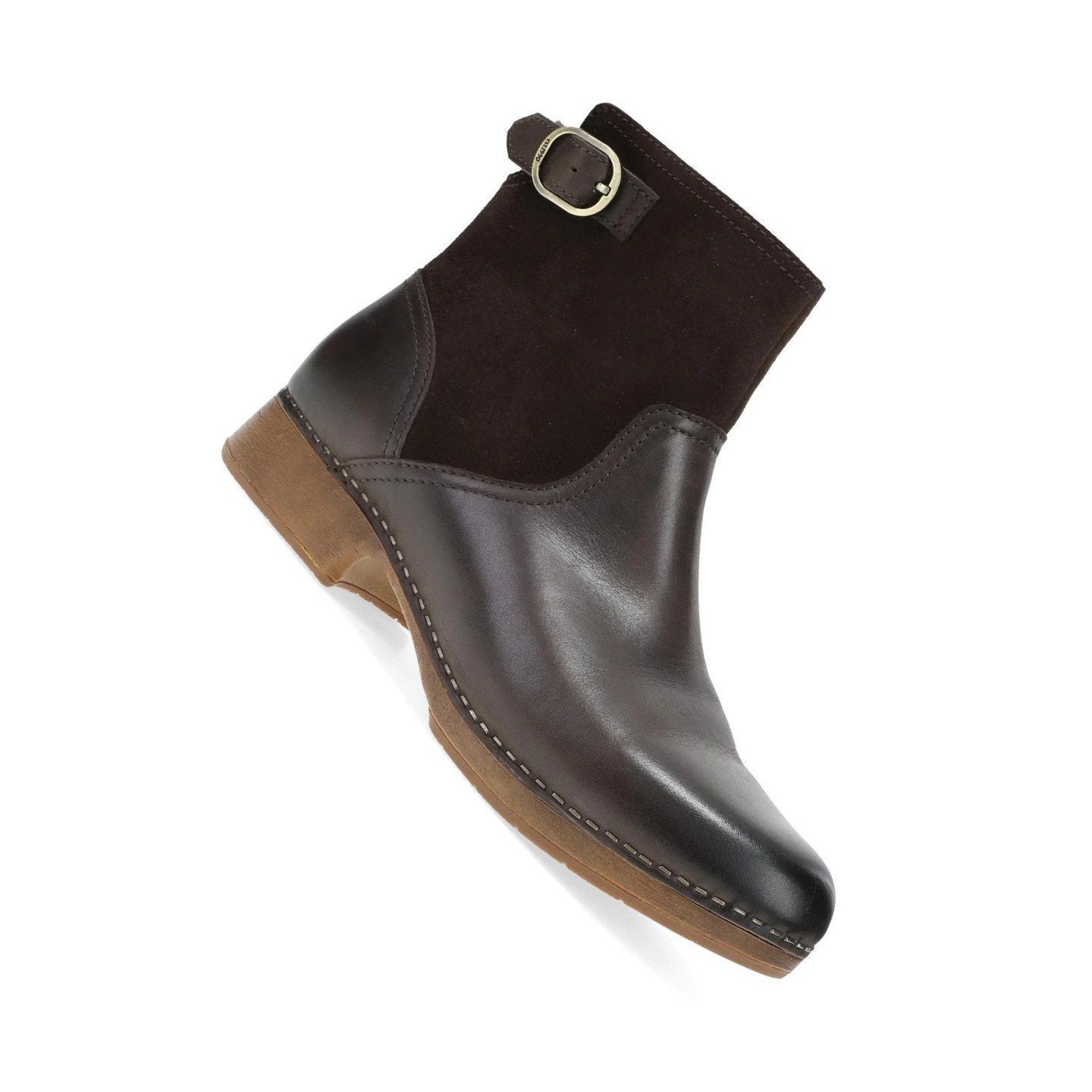Monique Chocolate Burnished Calf Boot for Women by Dansko