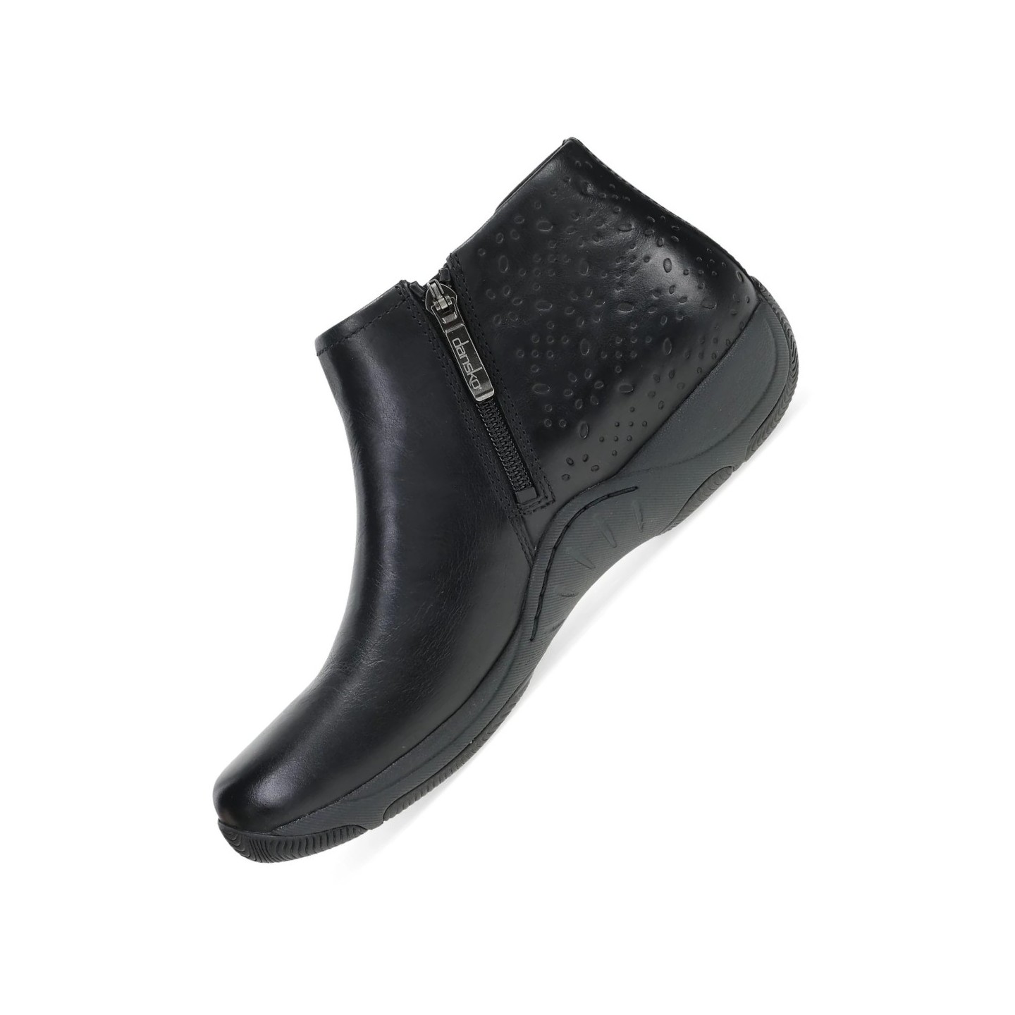 Sherry Black Waxy Burnished Boot for Women by Dansko