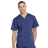 WW695 Workwear Professionals Men's 4 Pocket V-Neck Top by Cherokee