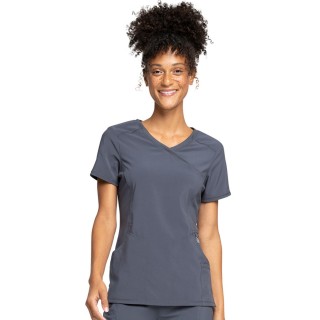 Mock Wrap Top - Cherokee Infinity - Antimicrobial