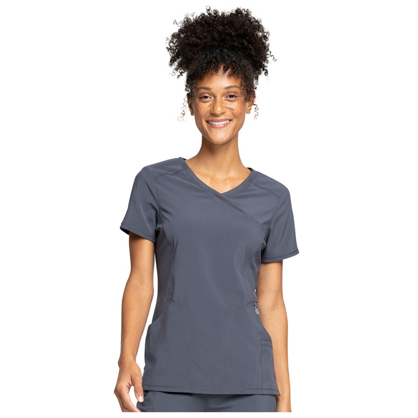 Mock Wrap Top - Cherokee Infinity - Antimicrobial