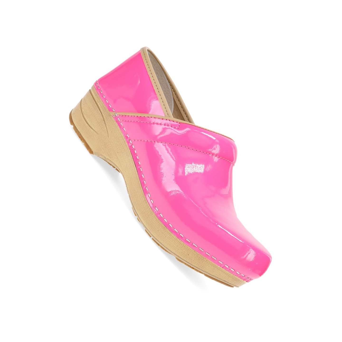 XP 2.0 Pink Neon Patent Sabot Antidérapante pour Femmes par Dansko