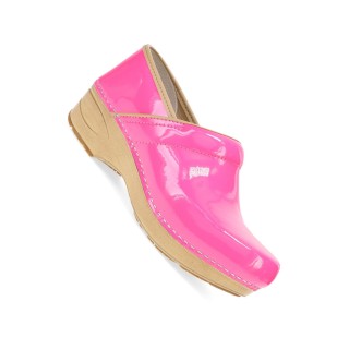 Wide XP 2.0 Neon Pink Patent Sabot Antidérapante pour Femmes par Dansko