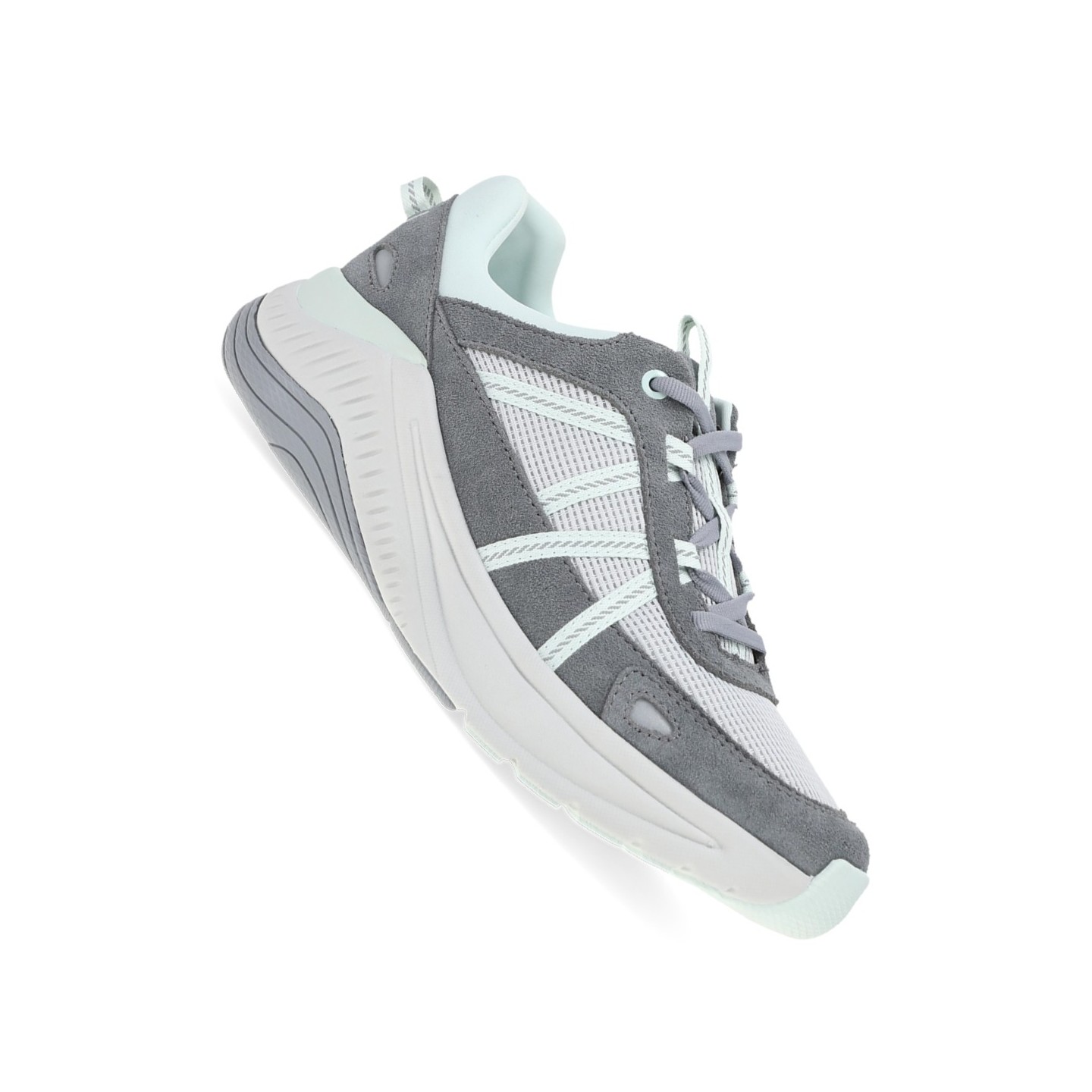 Poppy Frost Grey Suede Active Sneaker for Women by Dansko