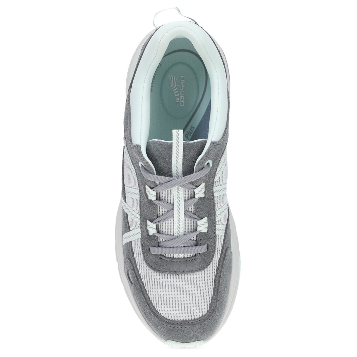 Poppy Frost Grey Suede Active Sneaker for Women by Dansko