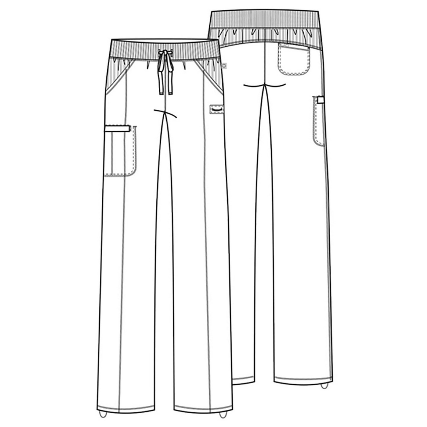 Straight Leg Drawstring Pant - Cherokee Infinity - Antimicrobial