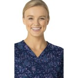 C13414 Carhartt Haut Imprimer à Col en V avec 4 Poches - Geo Logo Navy