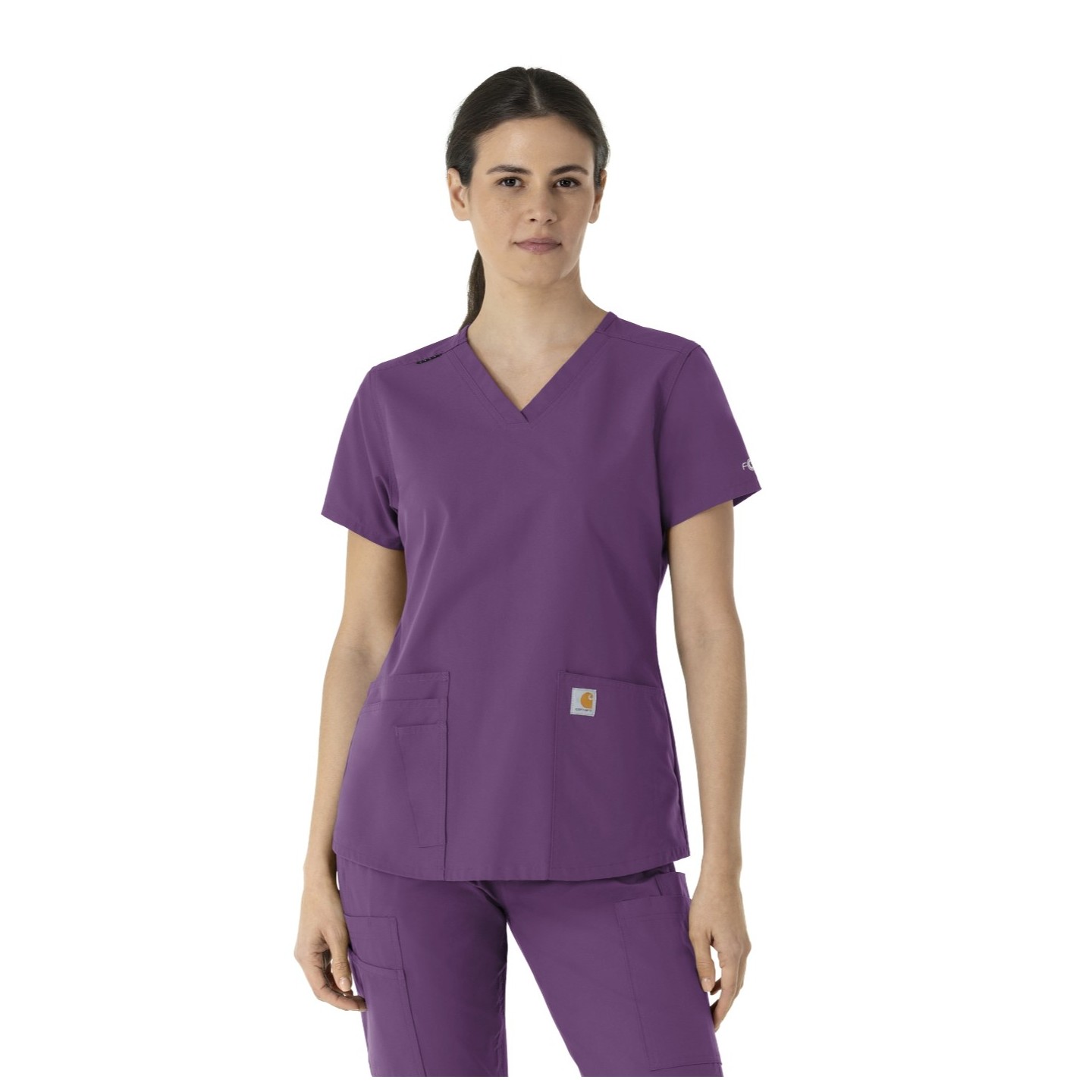 C12113 Carhartt Force Essentials Modern Fit Women's V-Neck Top