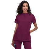 1081 koi Next Gen Driven Mandarin Collar Top