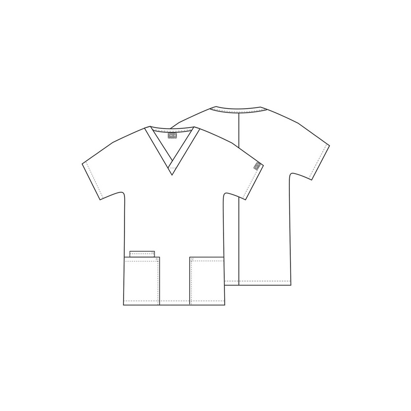 4700 Workwear Originals Haut à Col en V et Manches Dolman par Cherokee