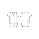 2167 Healing Hands Purple Label Jane Y-Neck Top