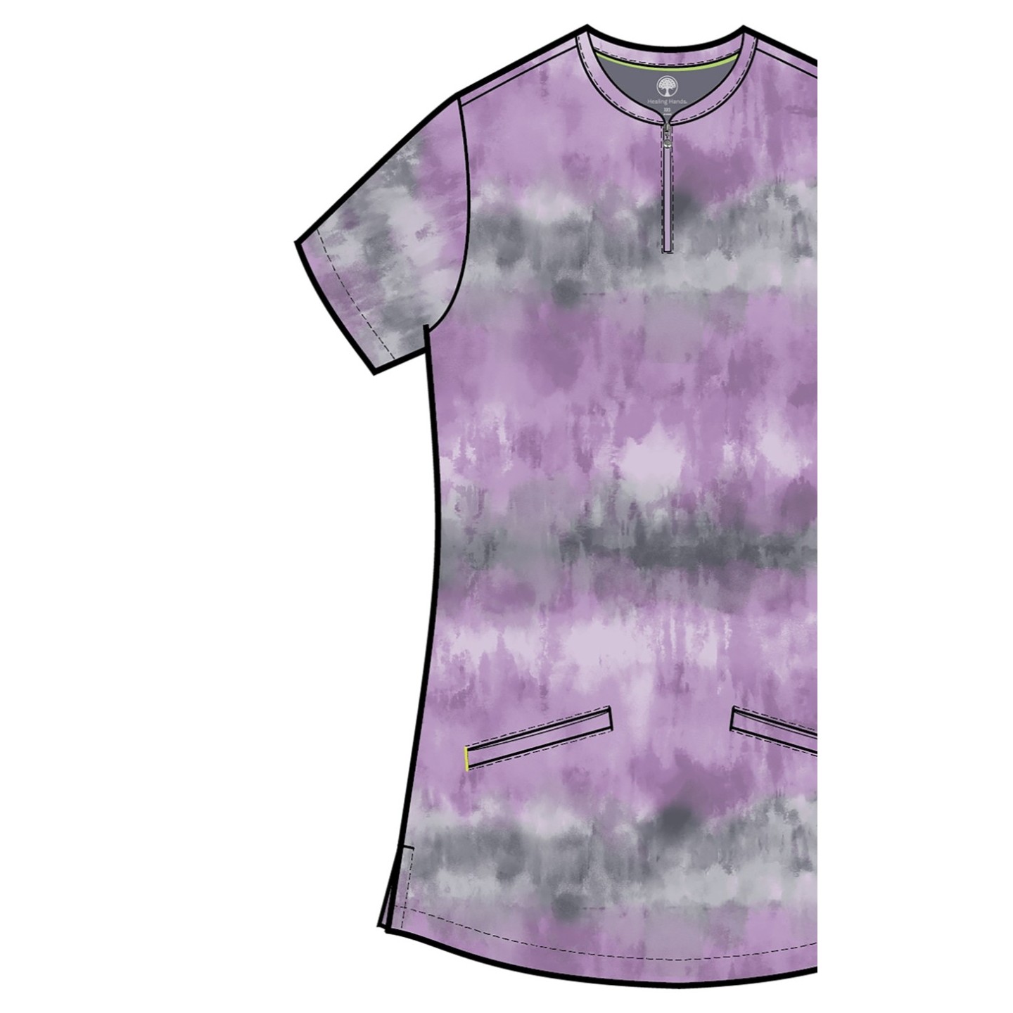 HH911 Ivy Imprimer avec 3 Poches par Healing Hands - Soft Stripe