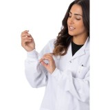 4622 Greentown Classix Unisex Snap Front Full Length Lab Coat 100% Cotton With Cuffs