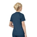102 WonderWork Mock Wrap Scrub Top