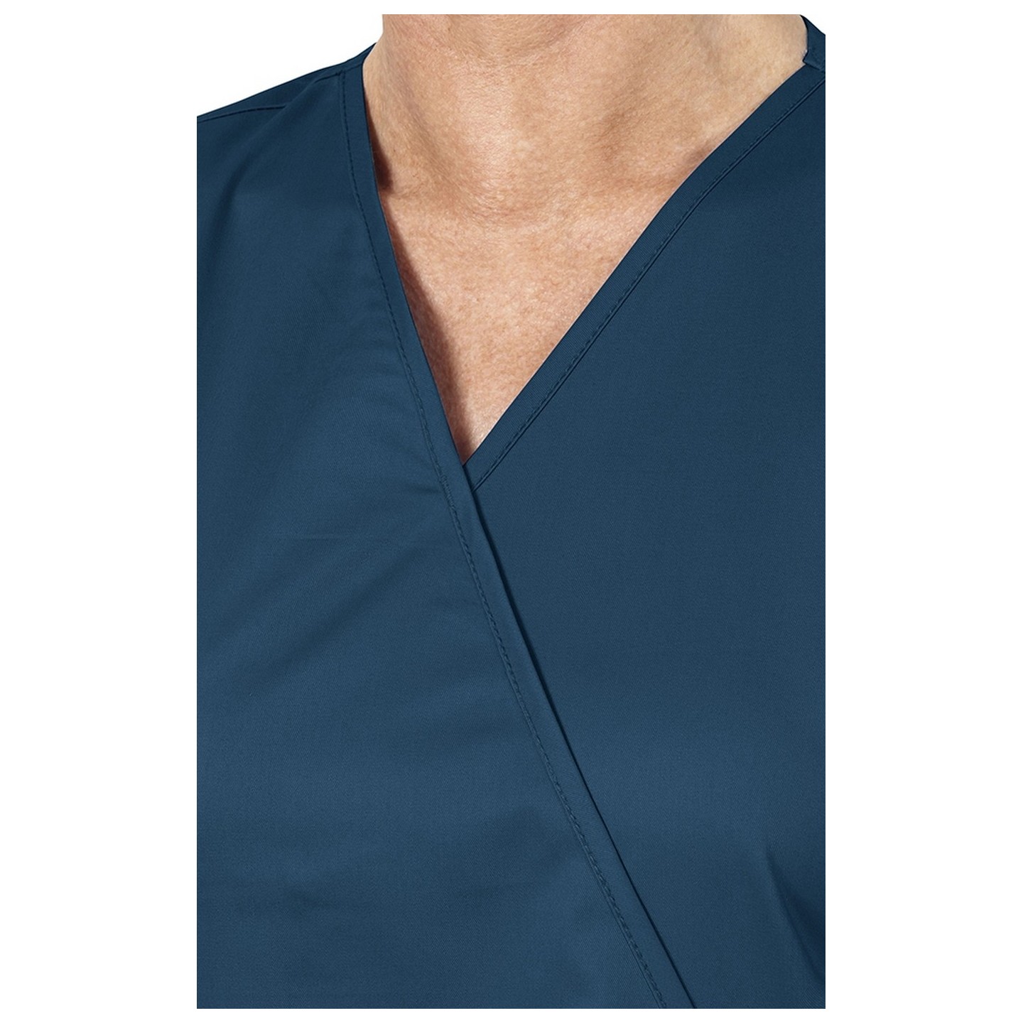 102 WonderWork Mock Wrap Scrub Top