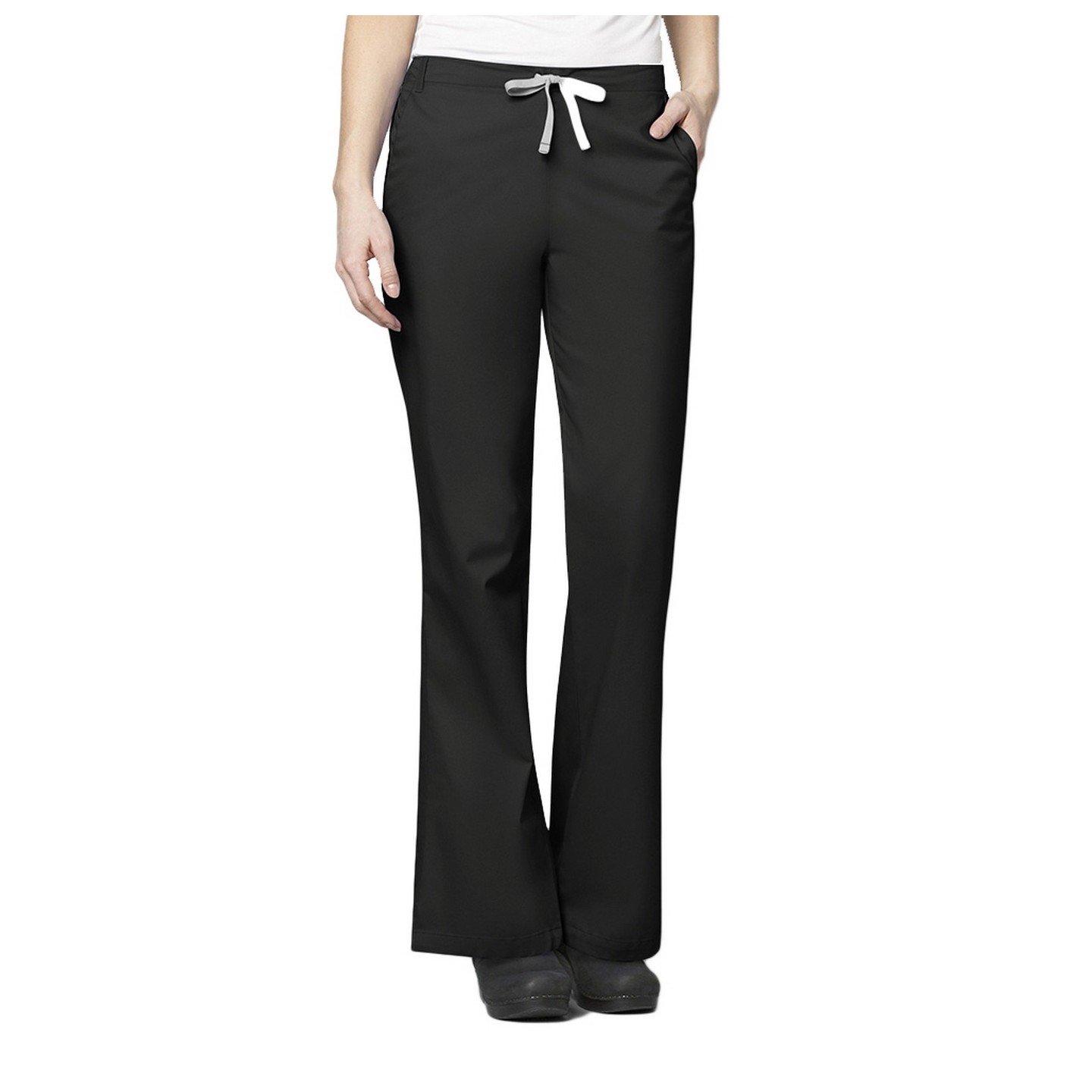 502 WonderWORK, pantalon à fronces pour femmes, avec jambe évasée - Entaure: Régulier 31po