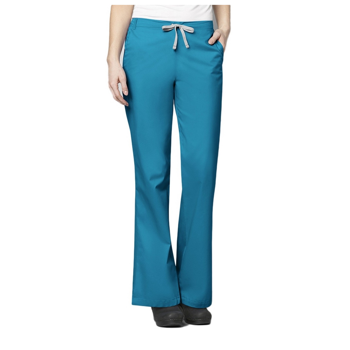 502 WonderWORK, pantalon à fronces pour femmes, avec jambe évasée - Entaure: Régulier 31po