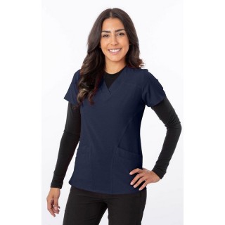 18-1060 Greentown Haut d’uniform Zinnia stretch à double poche 