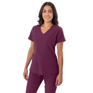 18-1064 Greentown Zinnia Four-way Stretch Fabric With Sweetheart Neck