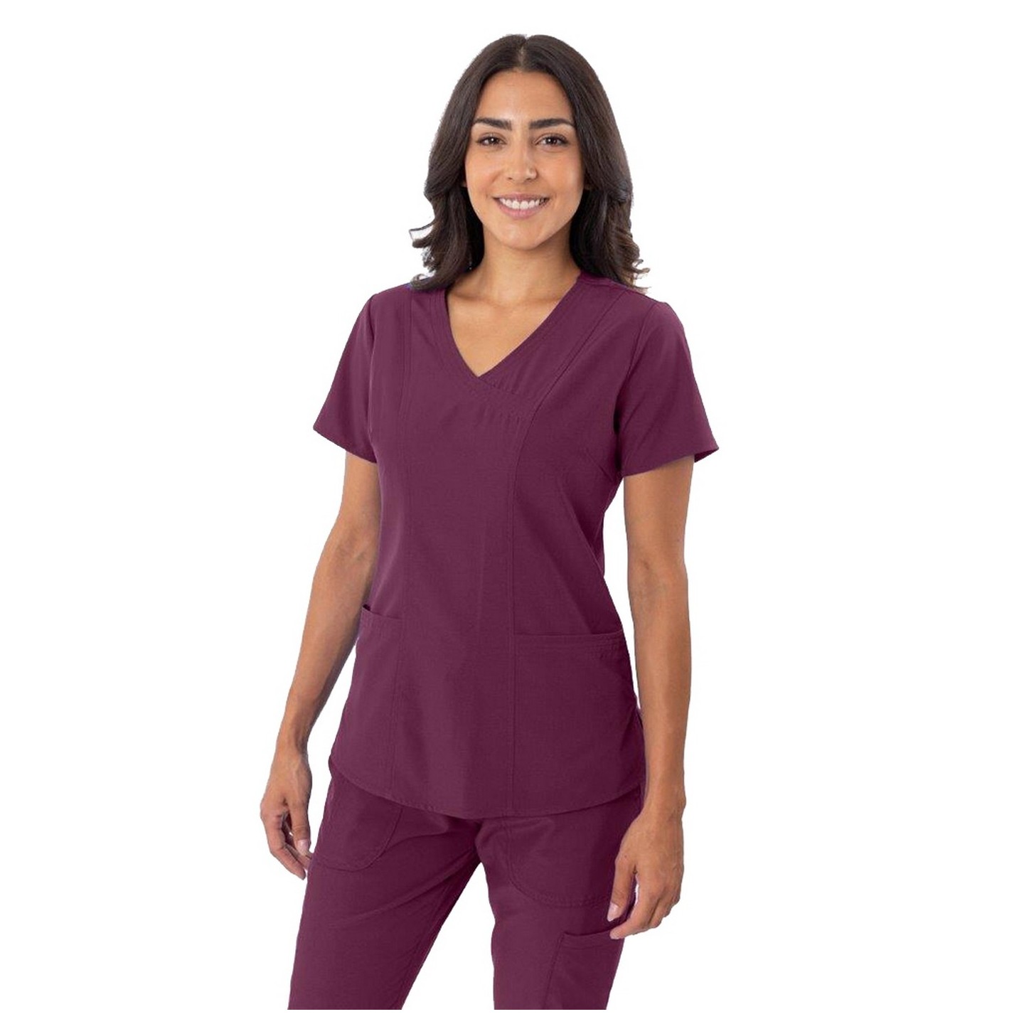 18-1064 Greentown Zinnia Four-way Stretch Fabric With Sweetheart Neck