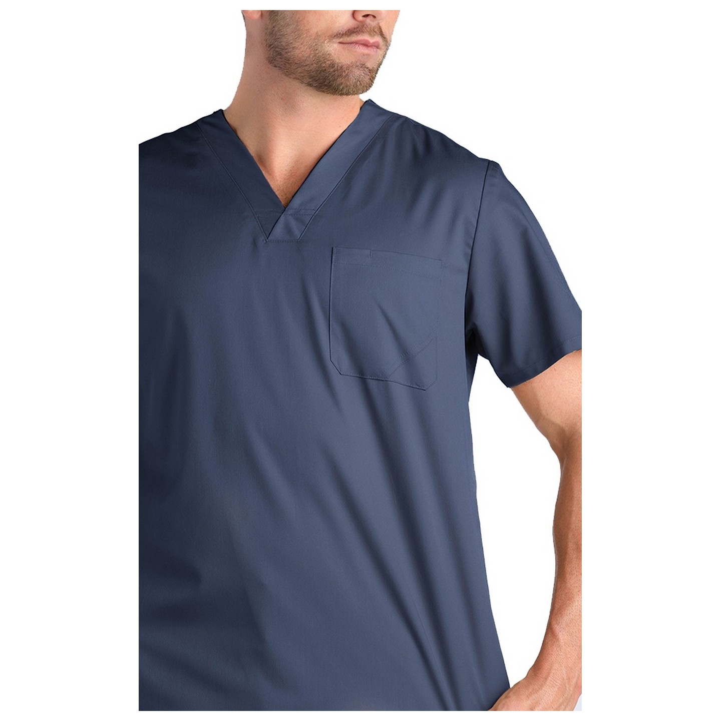 5208 [EON] Men's One Chest Pocket V-Neck Top