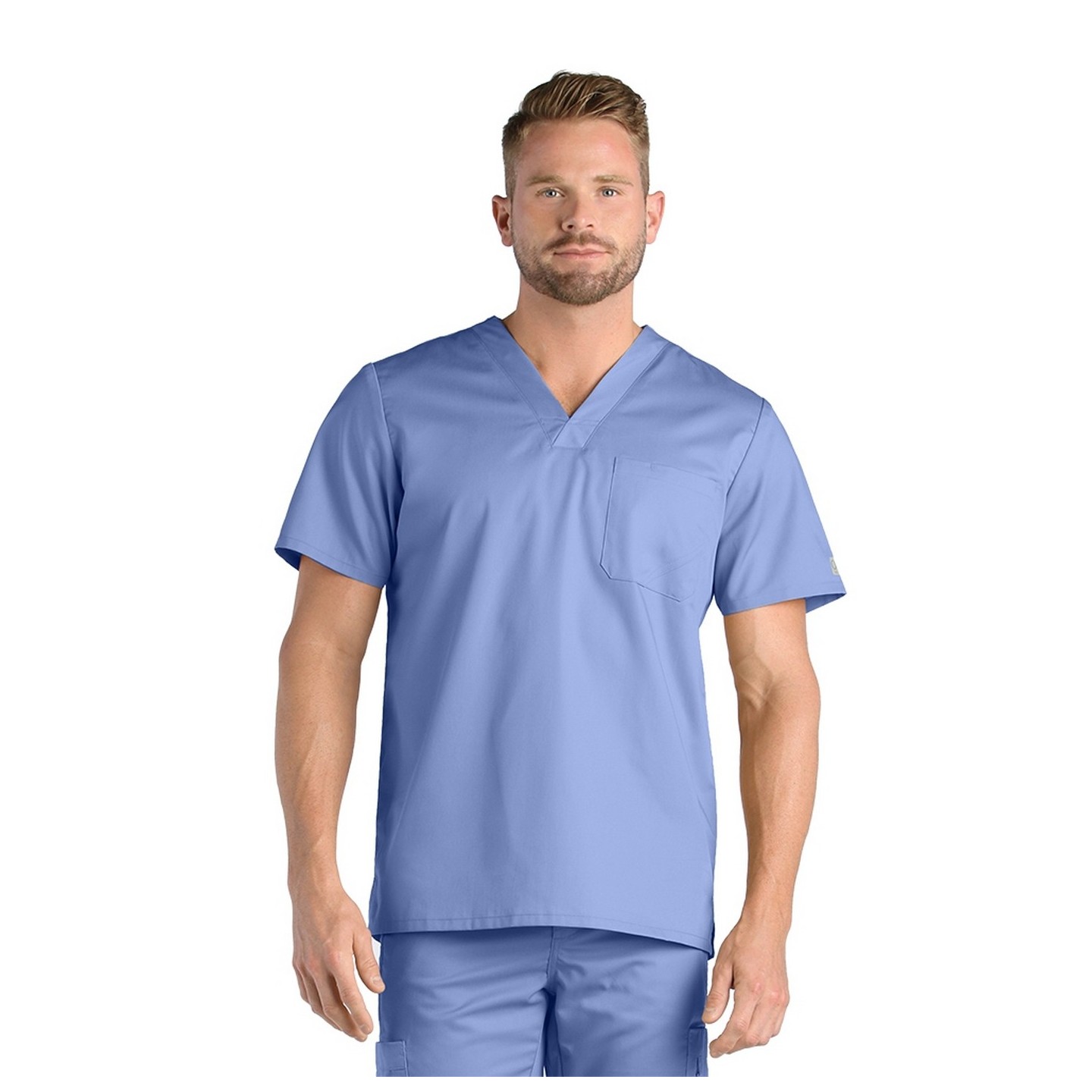 5208 [EON] Men's One Chest Pocket V-Neck Top