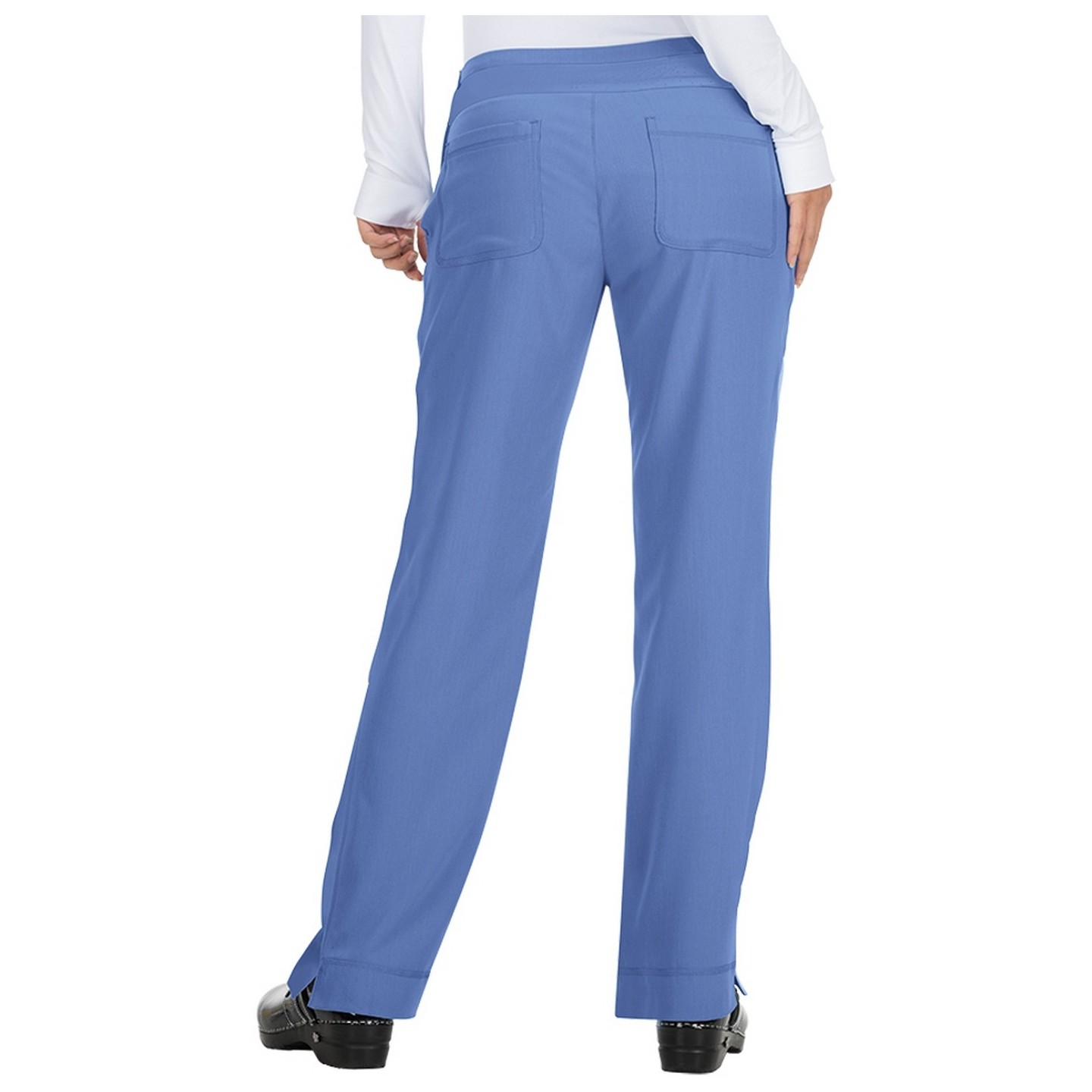 727 Koi Mariposa Maddi Elastic Waist Scrub Pants - True Ceil
