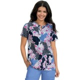 *FINAL SALE 324PR koi Stretch Tanya Top - Romantic Floral