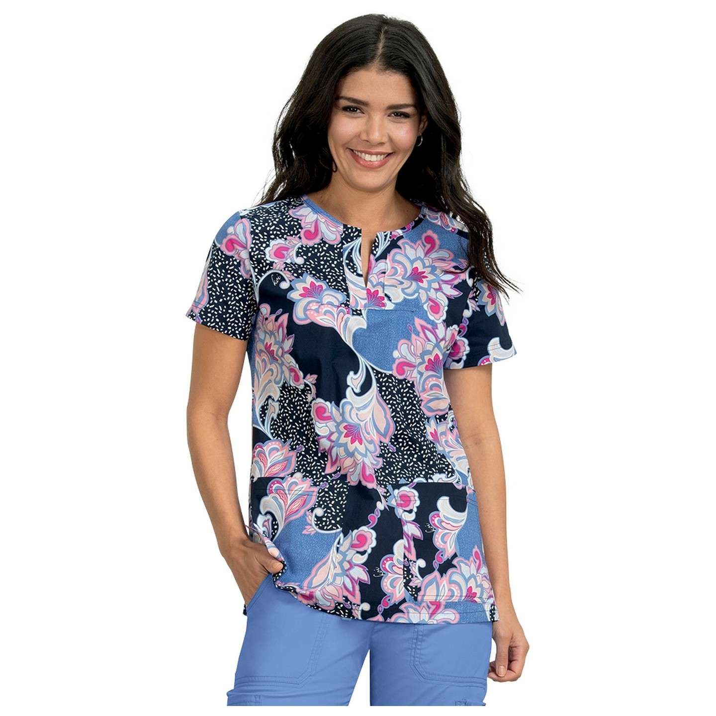 *VENTE FINALE 324PR haut Tanya koi Stretch - Romantic Floral