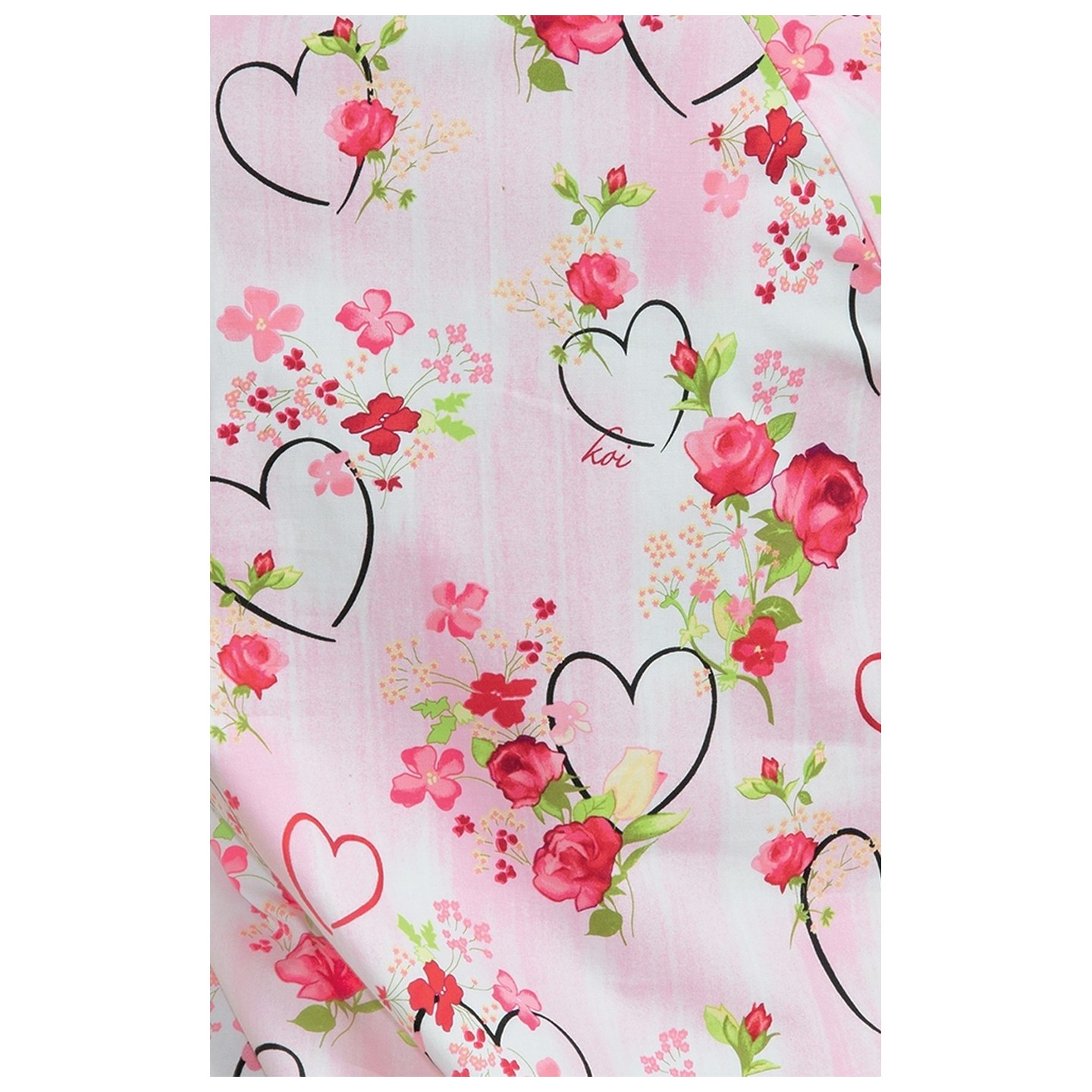 *VENTE FINALE 391PR Haut koi Kelby Top - Hearts & Roses