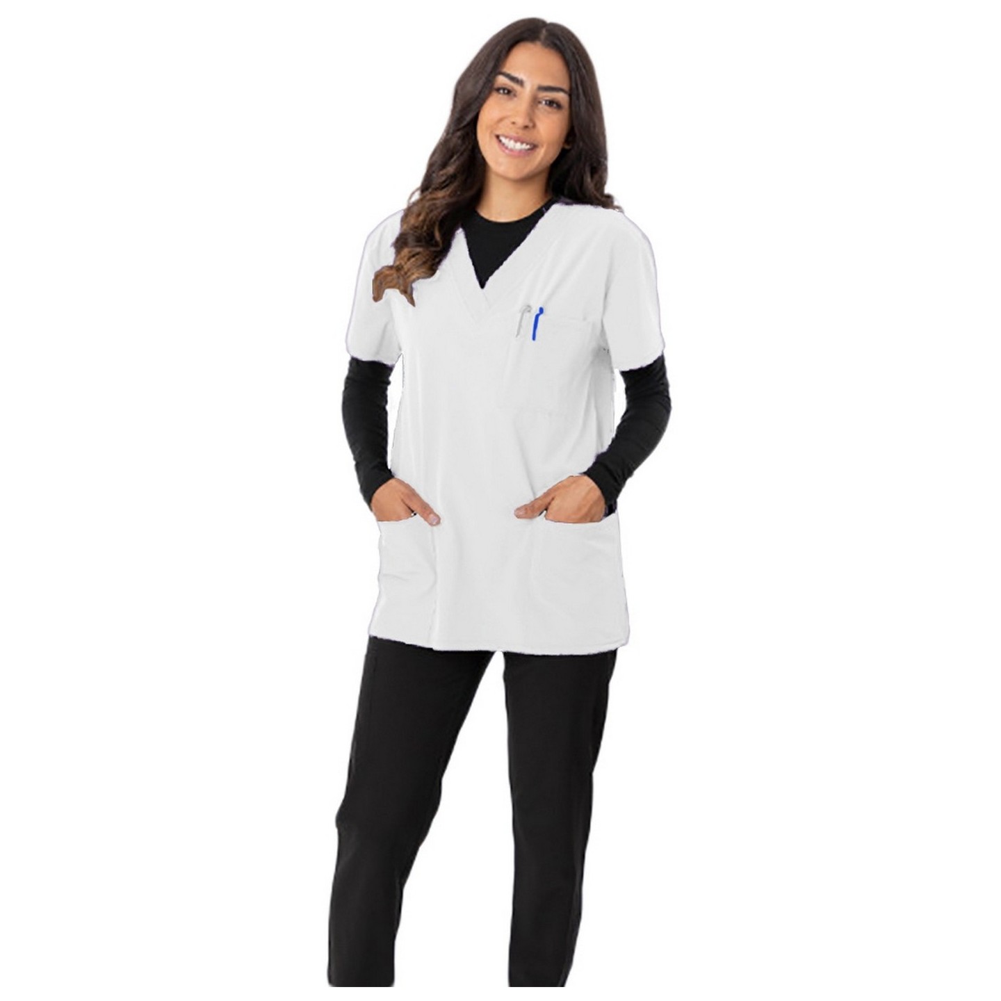 Style 18-1062A Haut unisexe Zinnia de Greentown