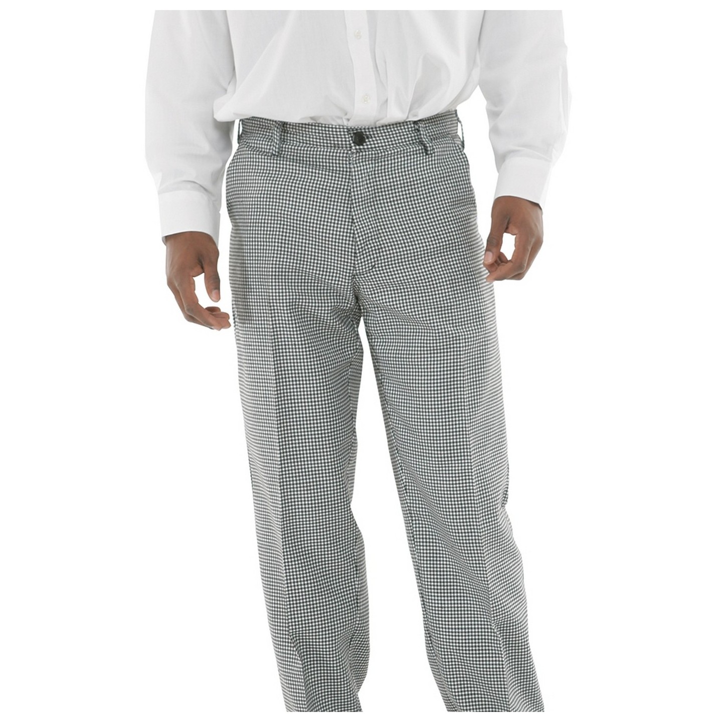 34P MOBB Pantalon HOUNDSTOOTH à devant plat