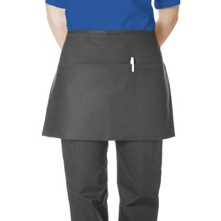 AP381 MOBB 3 Pocket Black Waist Apron Premium Twill 7.5oz Stain & Wrinkle Resistance