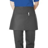 AP381 MOBB 3 Pocket Black Waist Apron Premium Twill 7.5oz Stain & Wrinkle Resistance