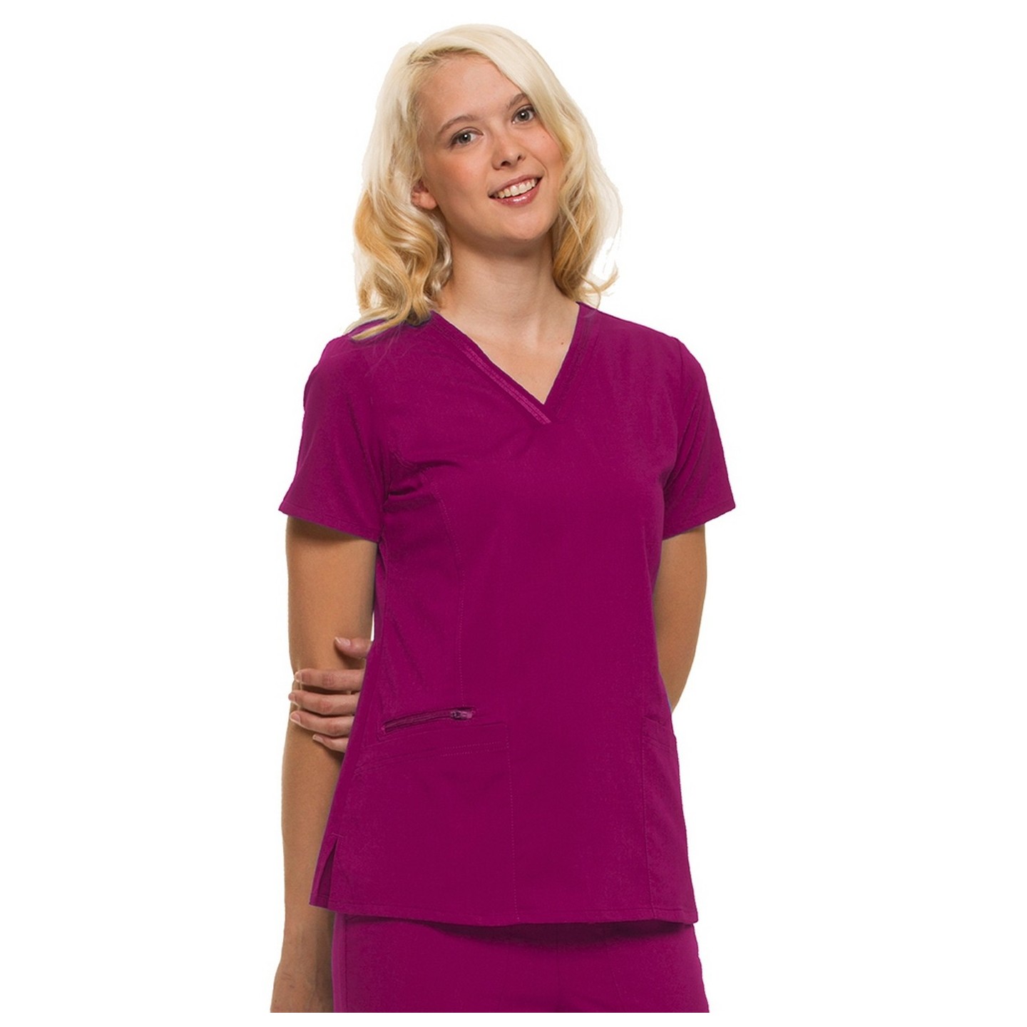 2278 Healing Hands Purple Label Jasmin Fashion V-neck Scrub Top